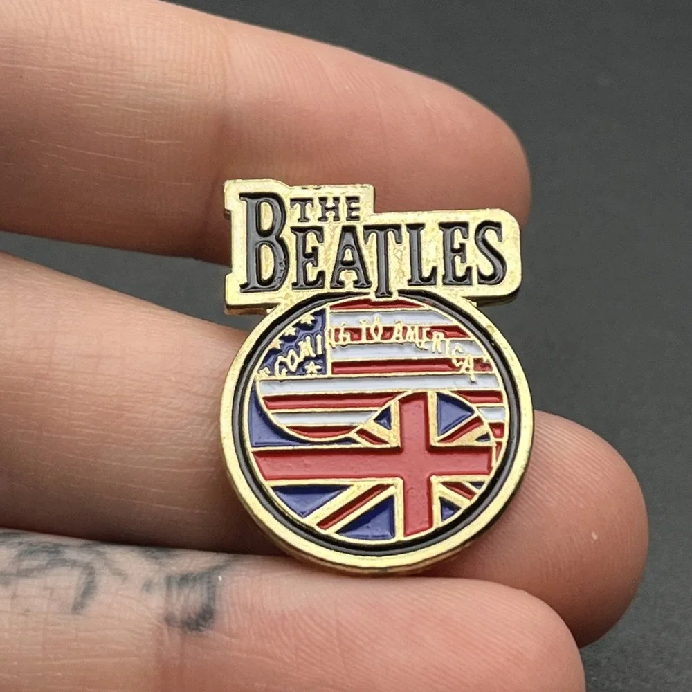 The Beatles Coming To America Rock Band‎ Group Music Lapel Hat Pin